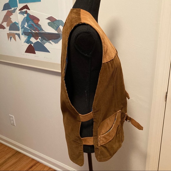 Vintage 70’s Browning Skeet/Trap Shooting Utility Field Vest Suede & Corduroy - Picture 2 of 12